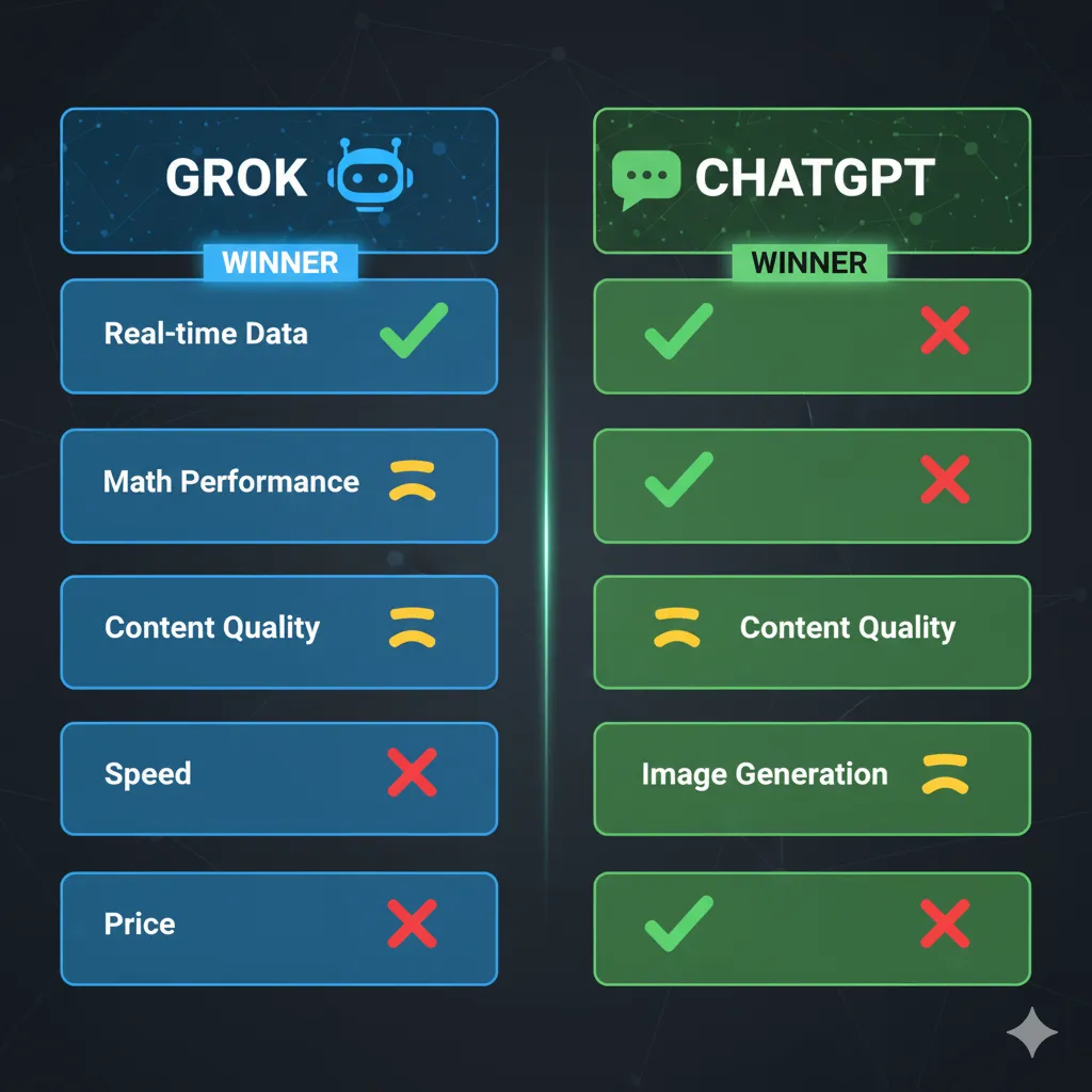 Direct comparison: Grok 4 (July 2025) vs GPT-5 (August 2025)