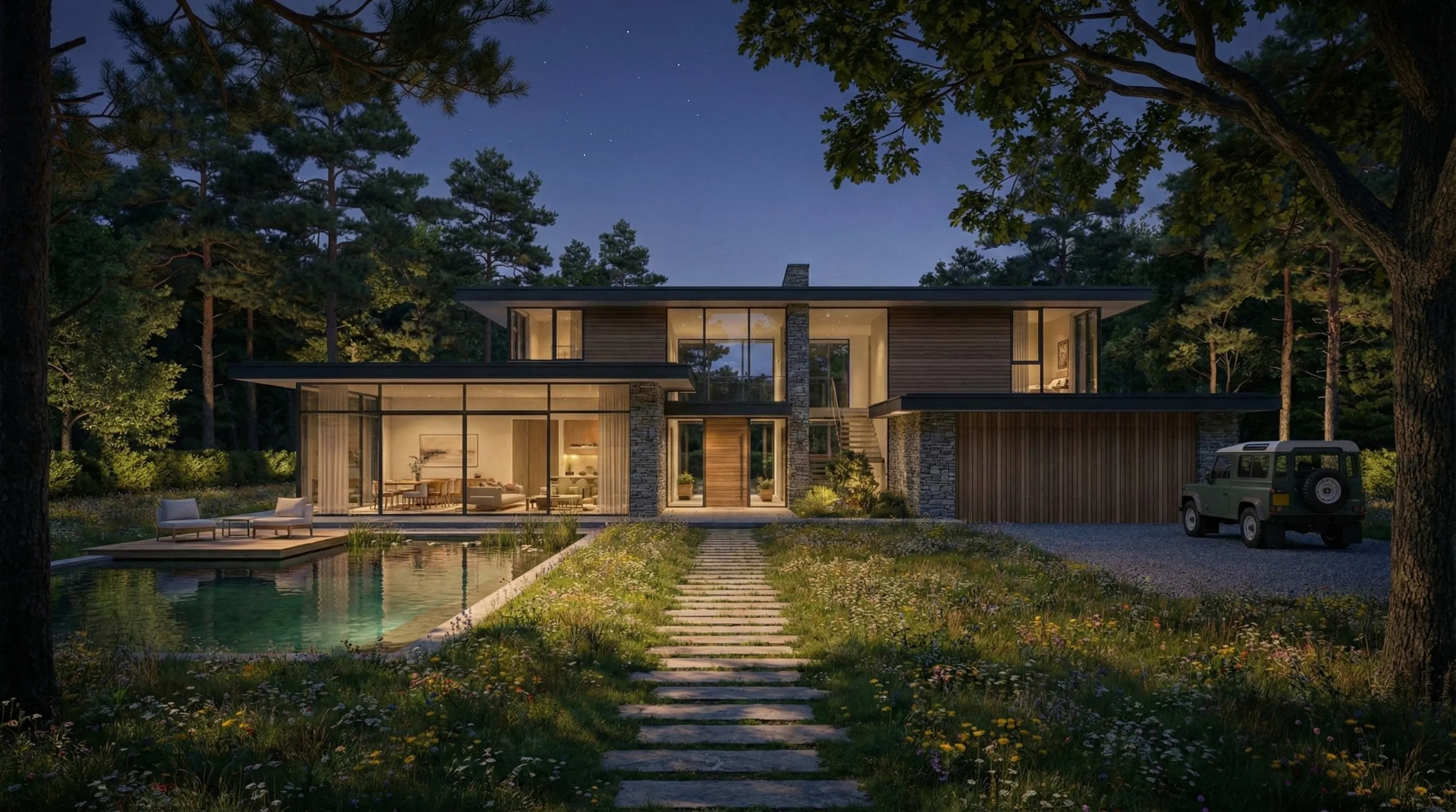 Nano Banana Pro studio controls example: changing lighting from day to night using prompts