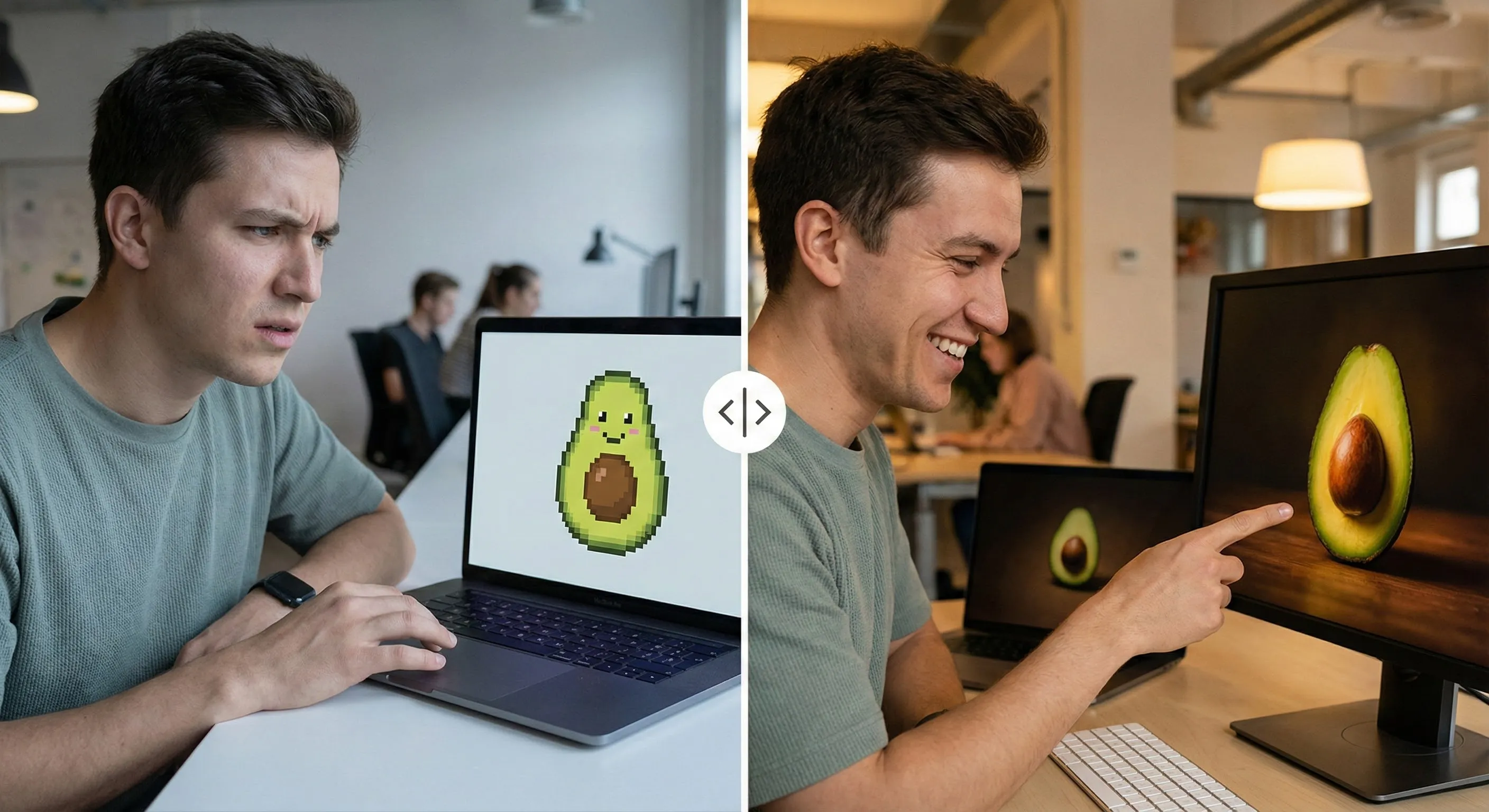 Side by side comparison of old Canva Magic Media vs new Dream Lab Phoenix model output